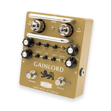 Load image into Gallery viewer, Guitar effects pedal with 'Gainlord' branding on a white background